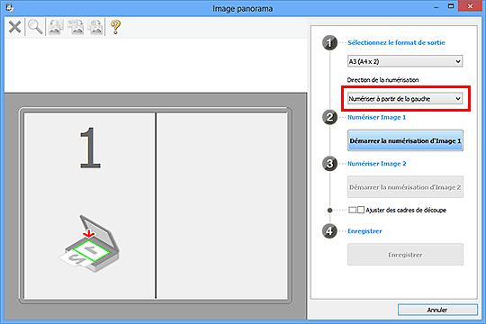 figure : fenêtre Image panorama